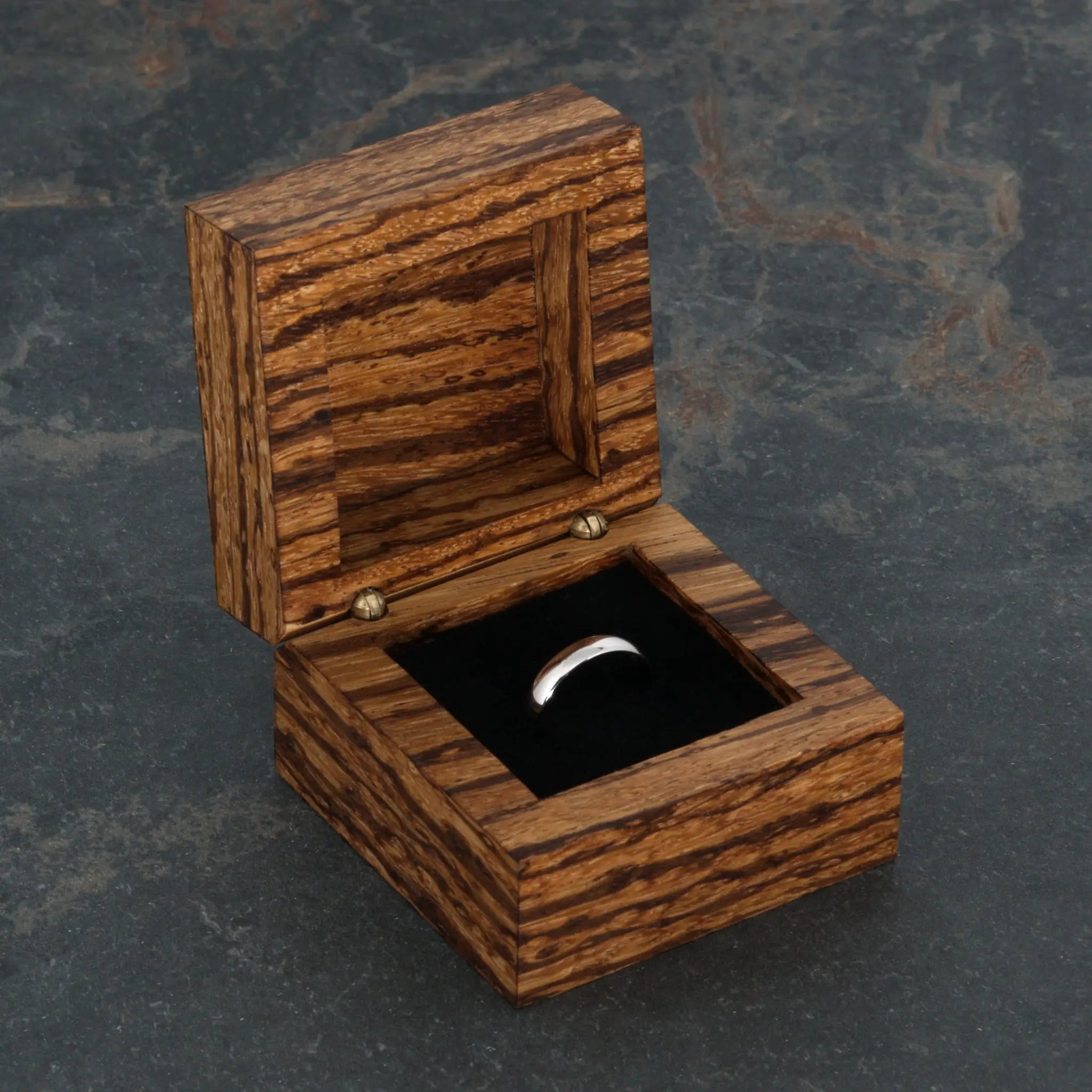 Zebrawood Ring Box (No. 005)