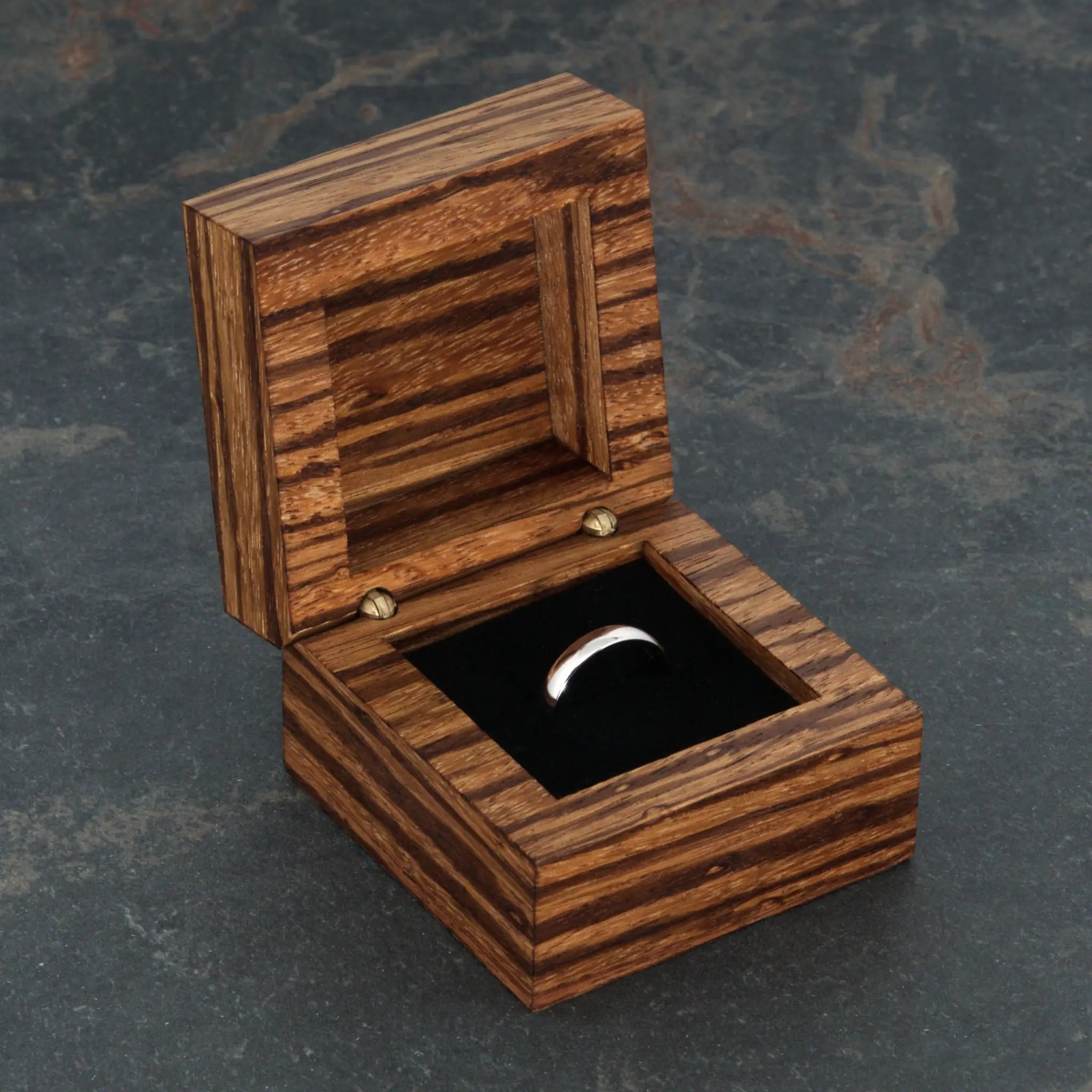 Zebrawood Ring Box (No. 006)