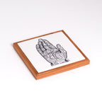 Chart of the Hand | Wood Framed Art Coaster